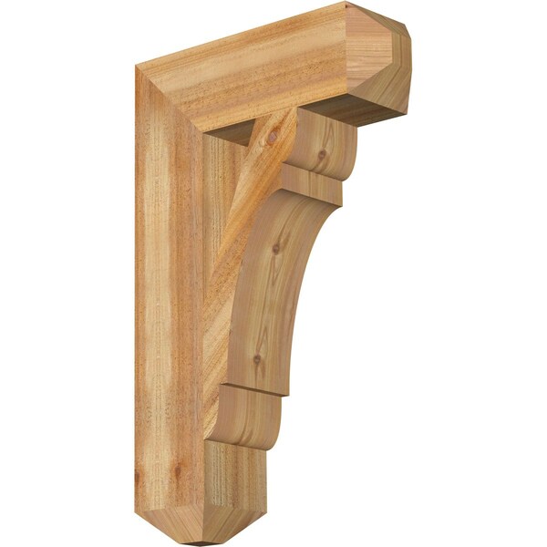 Ekena Millwork Olympic Craftsman Rough Sawn Bracket, Western Red Cedar, 6"W x 20"D x 32"H BKT06X20X32OLY04RWR - main